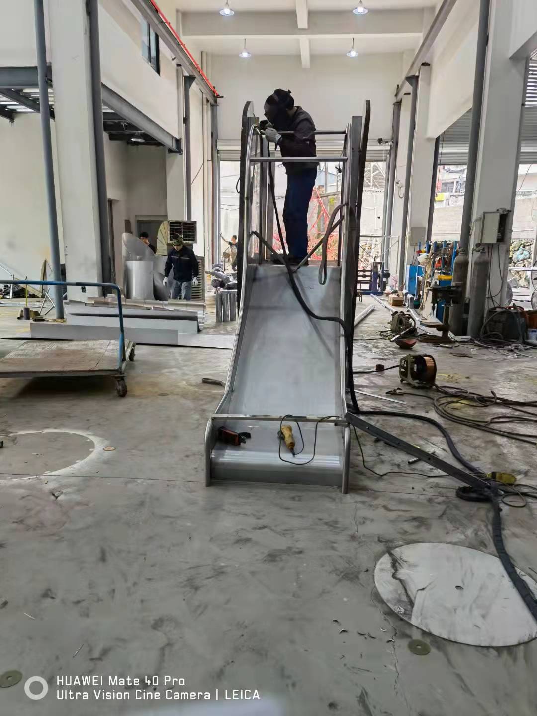 不銹鋼滑梯加工圖